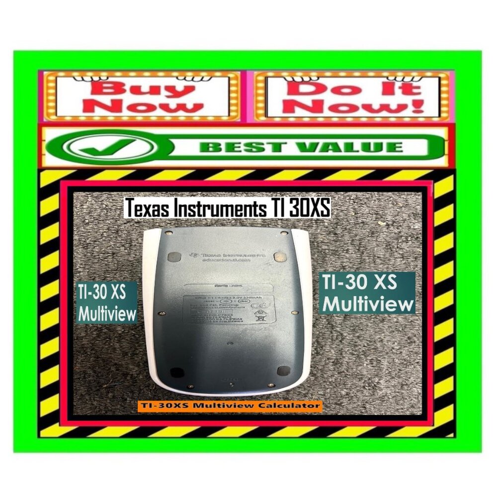 ✅ Texas Instruments TI-30 XS ➕🆒 CALCULATOR Handheld Digital Machine💸BUY NOW‼️ - Picture 7 of 13